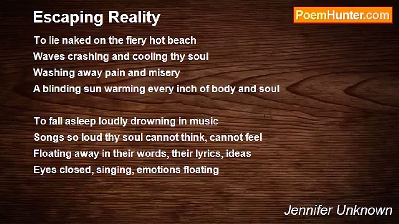 Jennifer Unknown - Escaping Reality