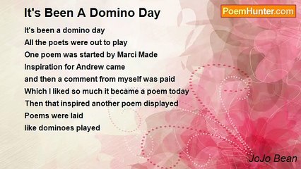 JoJo Bean - It's Been A Domino Day