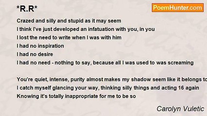 Carolyn Vuletic - *R.R*