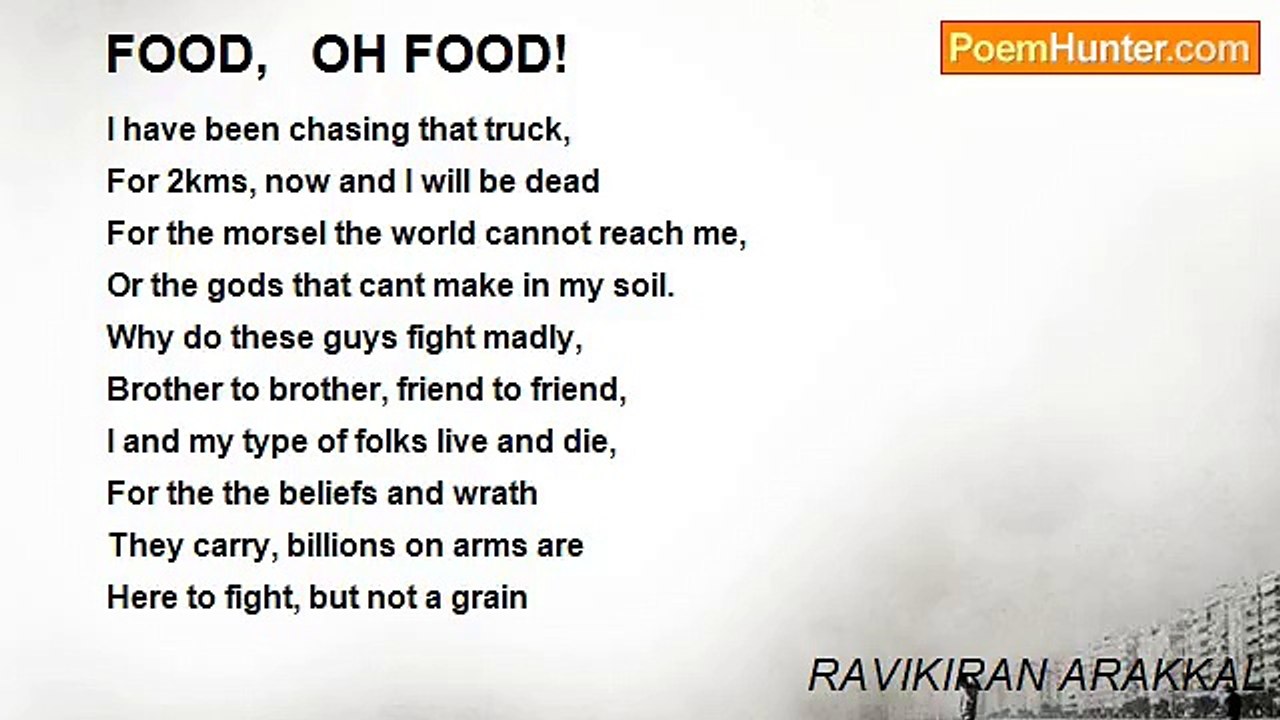RAVIKIRAN ARAKKAL - FOOD,   OH FOOD!