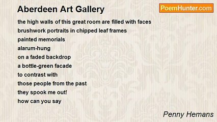 Penny Hemans - Aberdeen Art Gallery