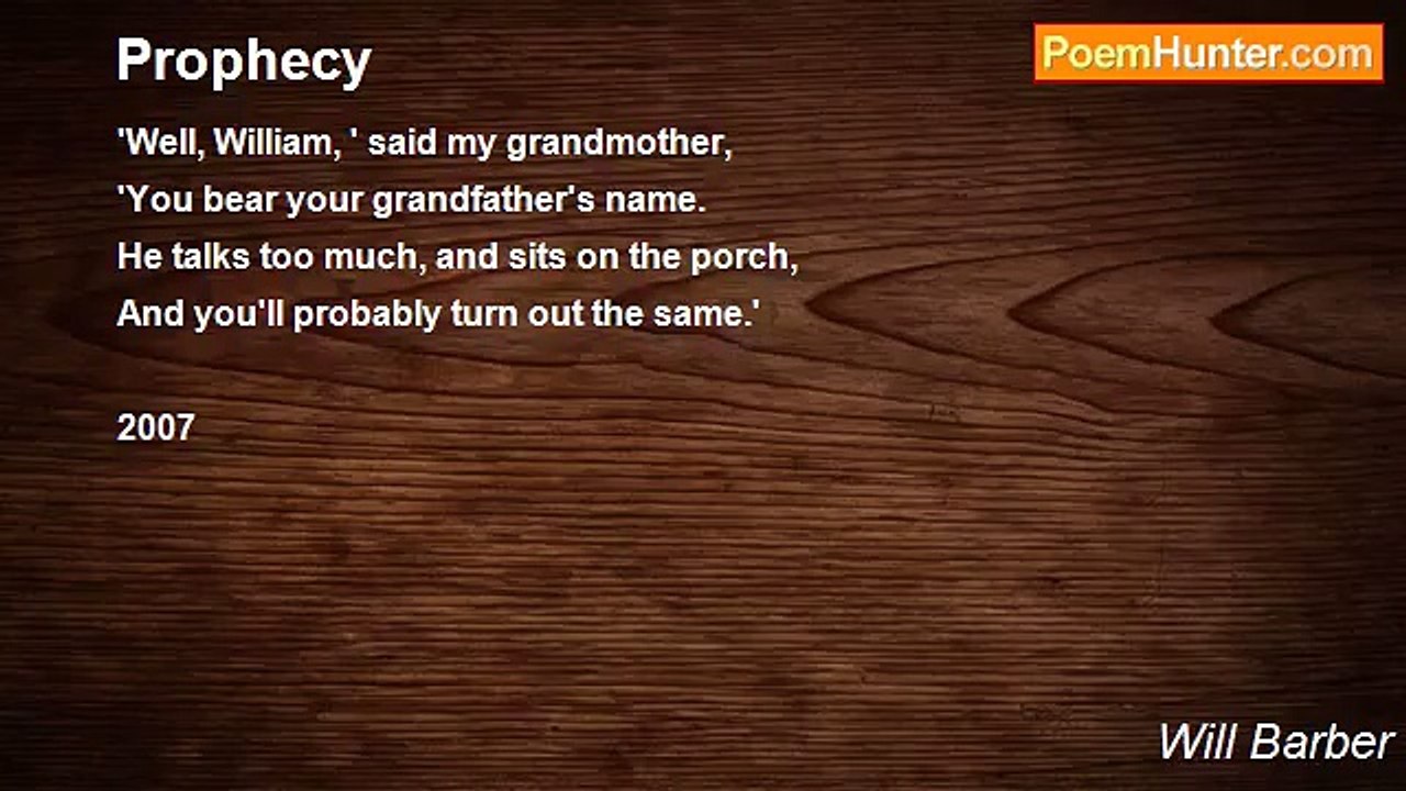 Will Barber - Prophecy