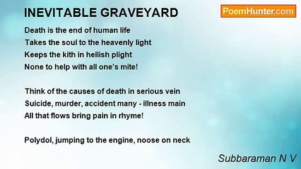 Subbaraman N V - INEVITABLE GRAVEYARD