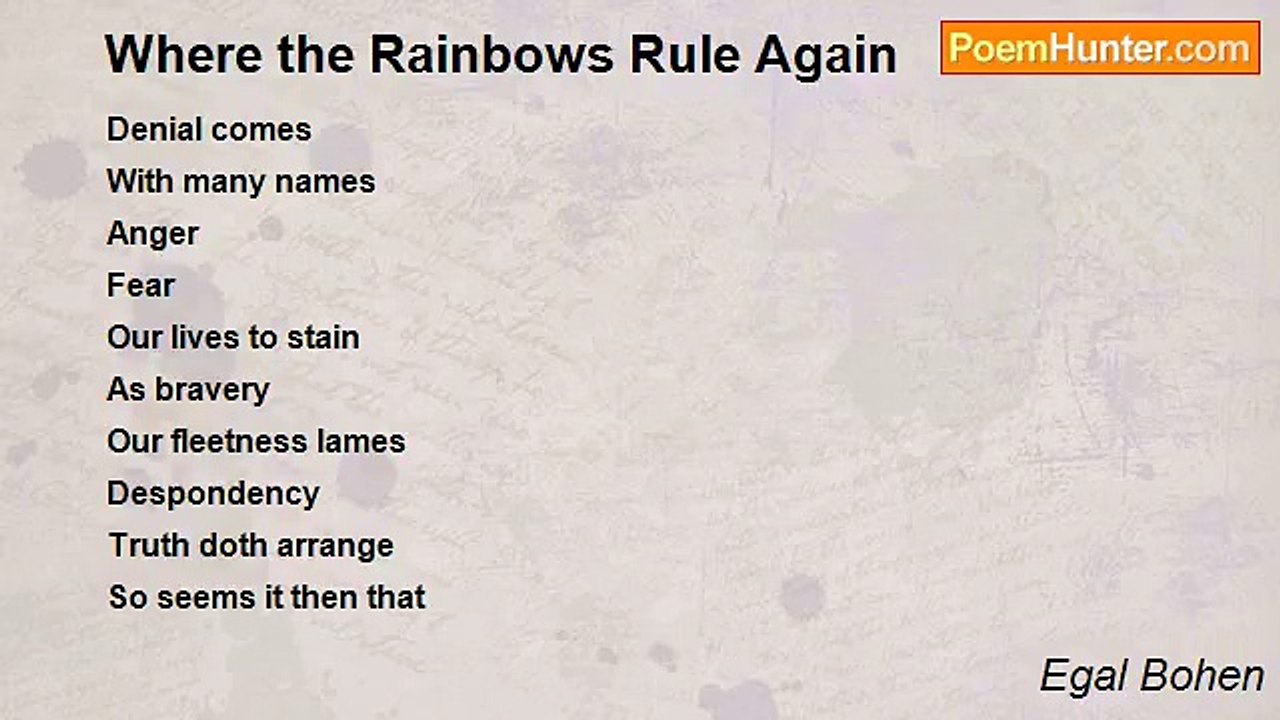 Egal Bohen - Where the Rainbows Rule Again