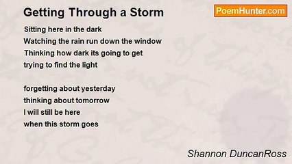 Shannon DuncanRoss - Getting Through a Storm