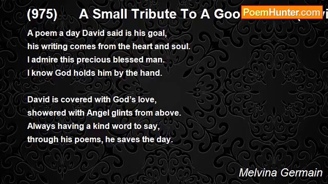 Melvina Germain - (975)      A Small Tribute To...