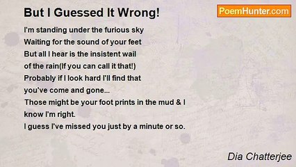 Dia Chatterjee - But I Guessed It Wrong!