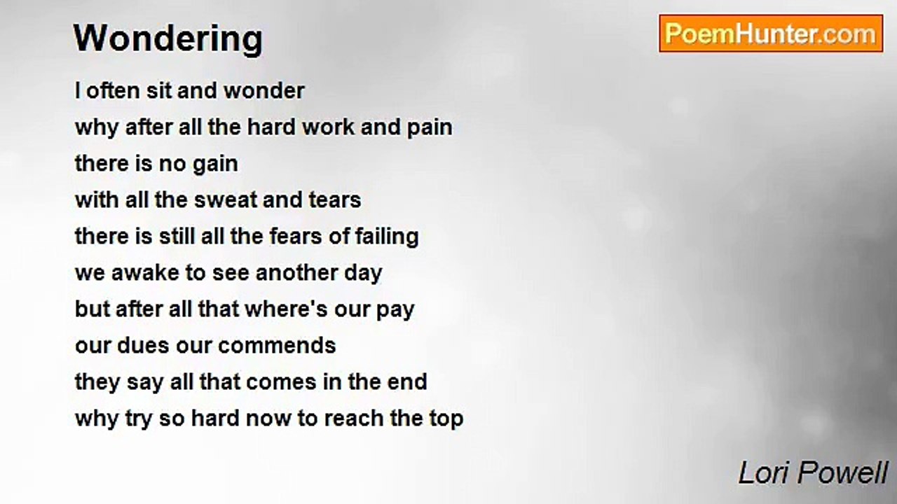 Lori Powell - Wondering