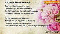 jackie compton - A Letter From Heaven