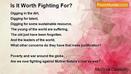 Melissa Coventry - Is It Worth Fighting For?