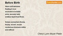 Cheryl Lynn Moyer Peele - Before Birth