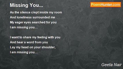 Geeta Nair - Missing You...