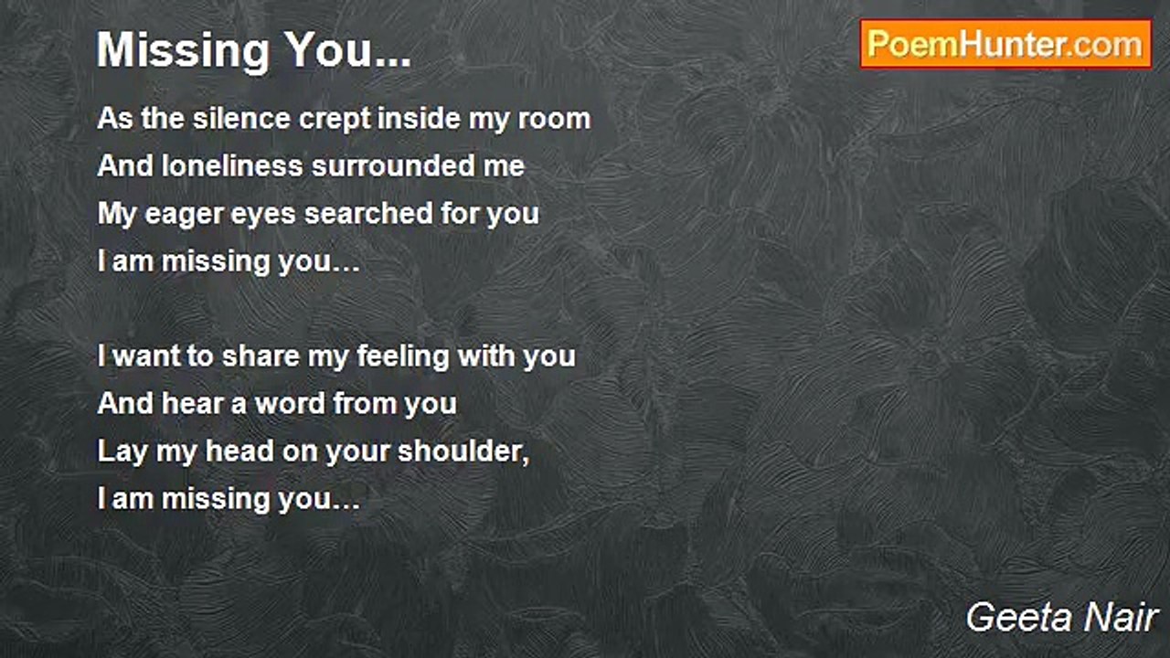 Geeta Nair - Missing You...