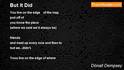 Dónall Dempsey - But It Did