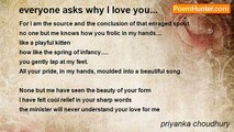 priyanka choudhury - everyone asks why I love you...