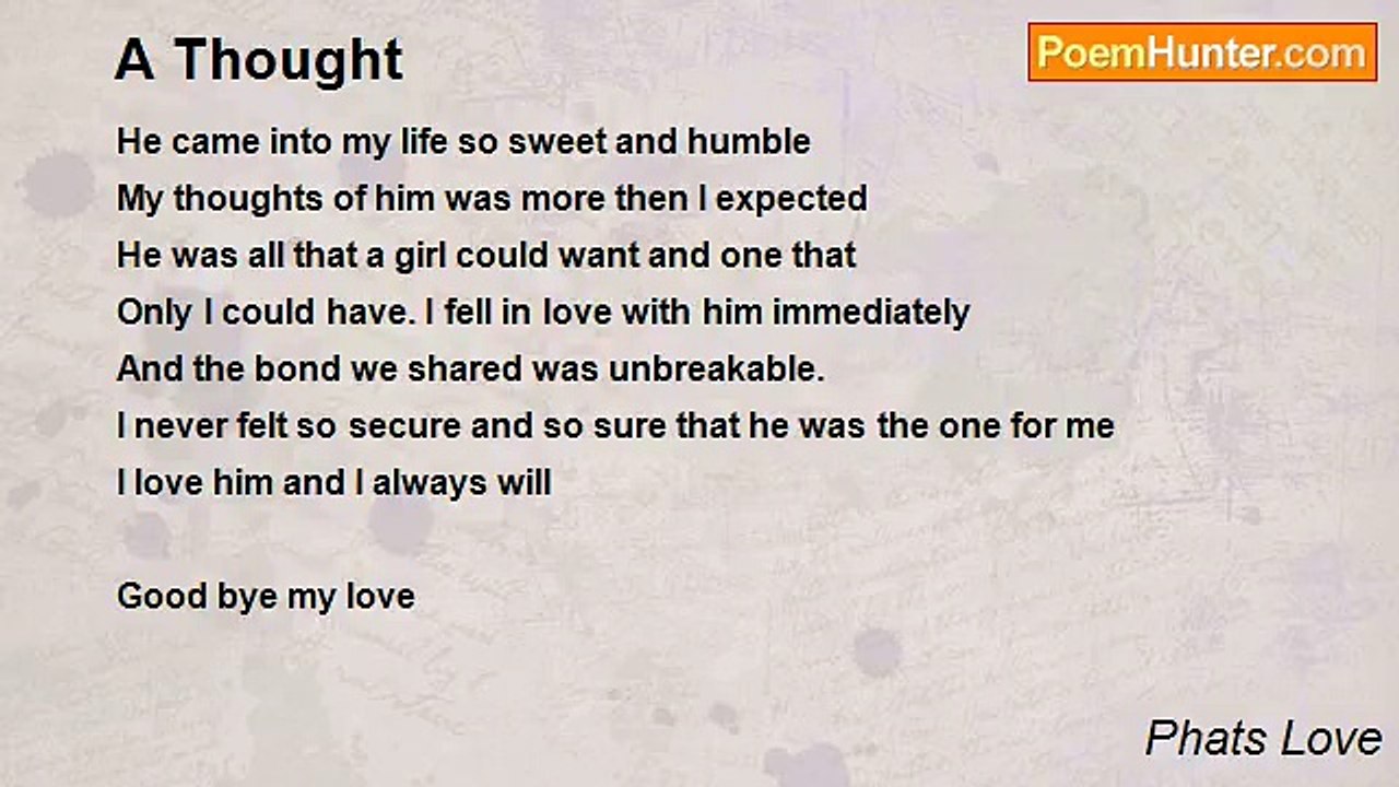 Phats Love - A Thought