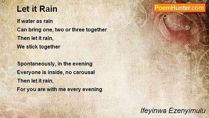 Ifeyinwa Ezenyimulu - Let it Rain