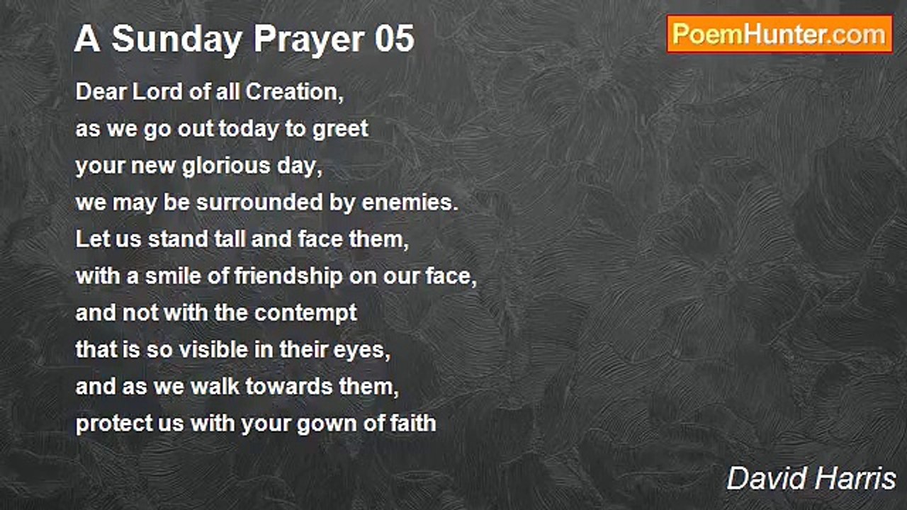 David Harris - A Sunday Prayer 05