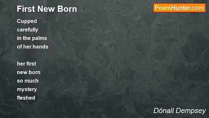 Dónall Dempsey - First New Born