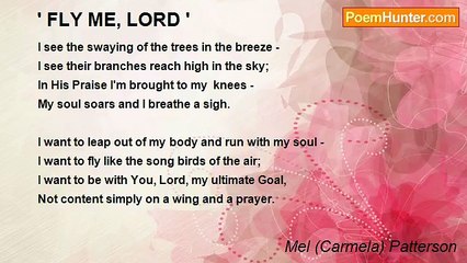 Carmela Patterson - ' FLY ME, LORD '