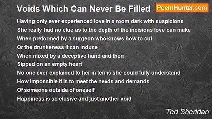 Ted Sheridan - Voids Which Can Never Be Filled