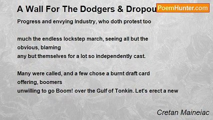 Cretan Maineiac - A Wall For The Dodgers & Dropouts
