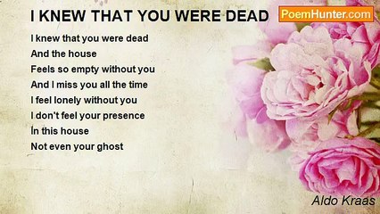 Aldo Kraas - I KNEW THAT YOU WERE DEAD
