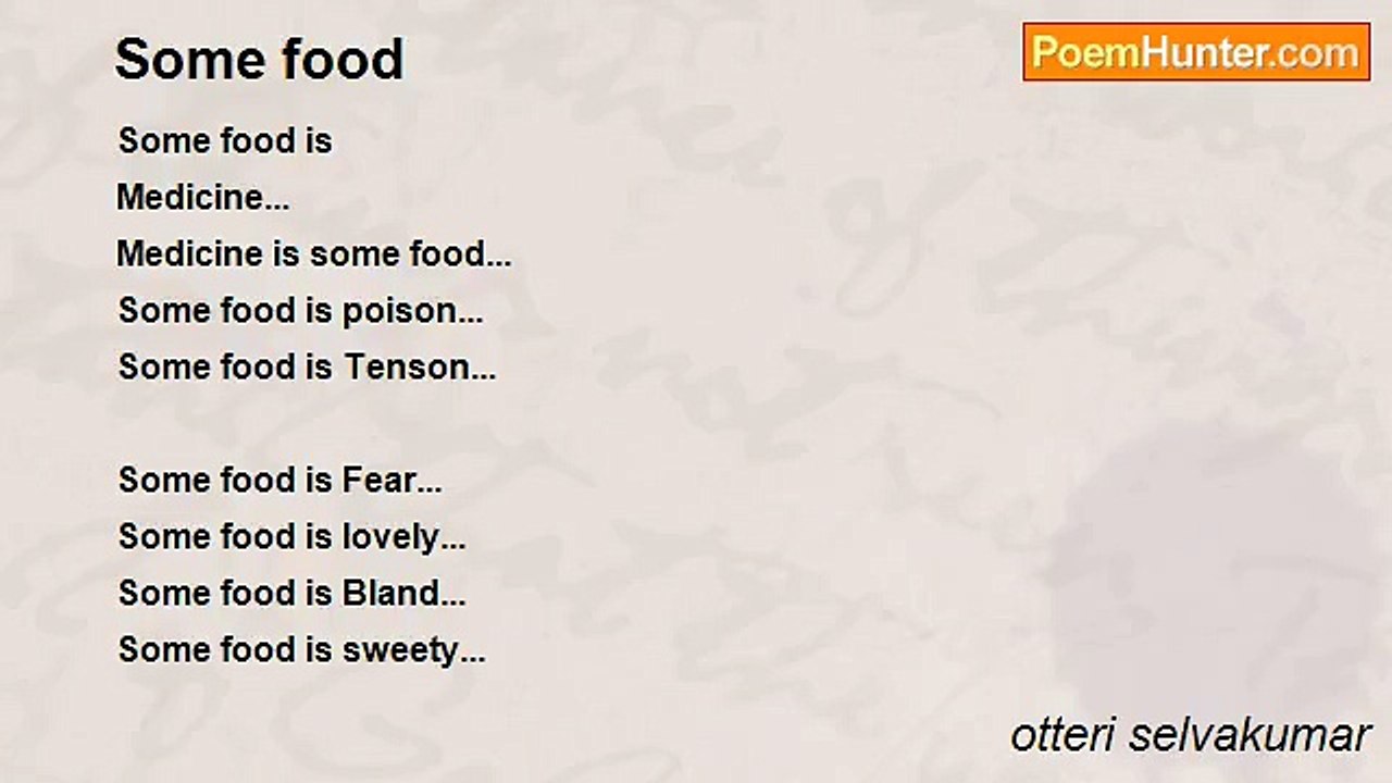 otteri selvakumar - Some food