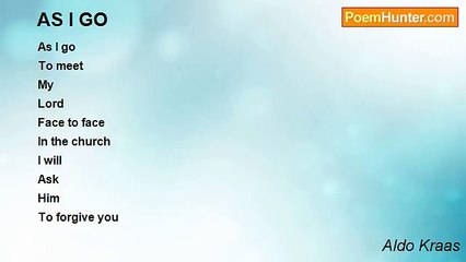 Aldo Kraas - AS I GO