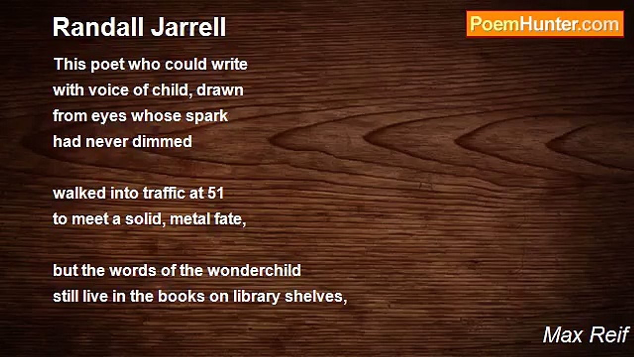 Max Reif - Randall Jarrell