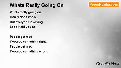 Cecelia Weir - Whats Really Going On