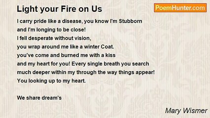 Mary Wismer - Light your Fire on Us