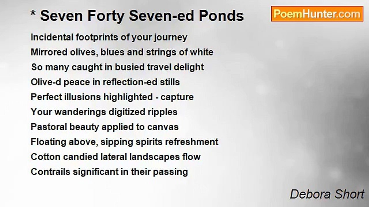 Debora Short - * Seven Forty Seven-ed Ponds