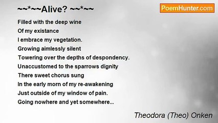 Theodora (Theo) Onken - ~~*~~Alive? ~~*~~