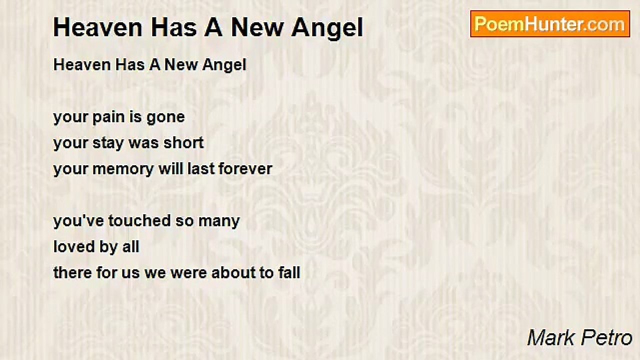 Mark Petro - Heaven Has A New Angel