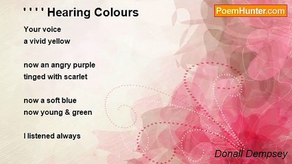 Dónall Dempsey - ' ' ' ' Hearing Colours