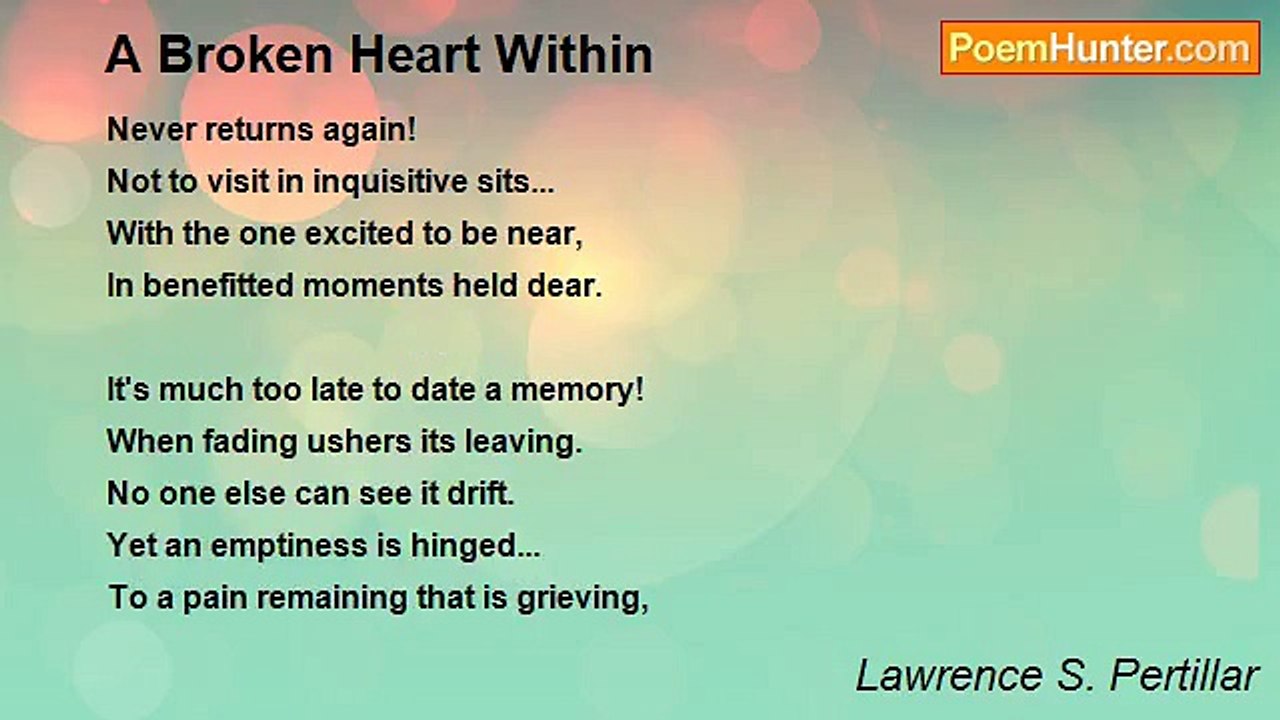 Lawrence S. Pertillar - A Broken Heart Within