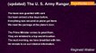 Reginald Walker - (updated) The U. S. Army Ranger, a poetic series, On the verge of war 3