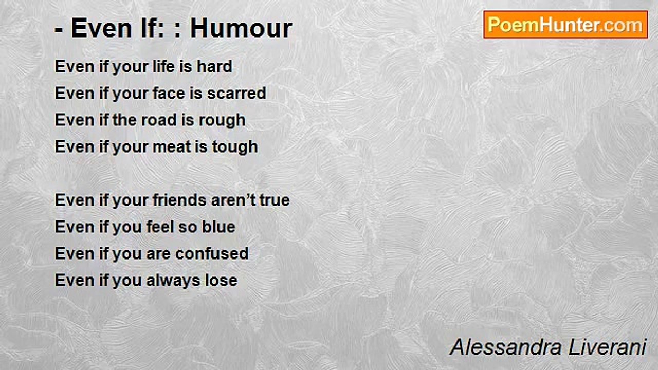 Alessandra Liverani - - Even If: : Humour