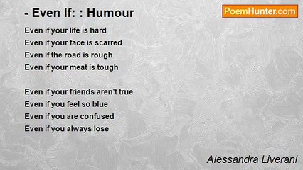 Alessandra Liverani - - Even If: : Humour