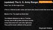 Reginald Walker - (updated) The U. S. Army Ranger, a poetic series, On the verge of war 5
