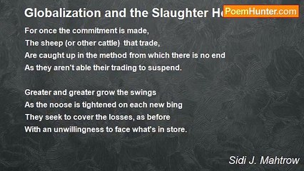 Sidi J. Mahtrow - Globalization and the Slaughter House Goats