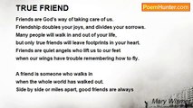 Mary Wismer - TRUE FRIEND
