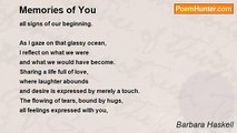 Barbara Haskell - Memories of You
