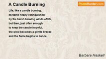 Barbara Haskell - A Candle Burning