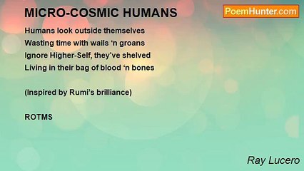 Ray Lucero - MICRO-COSMIC HUMANS