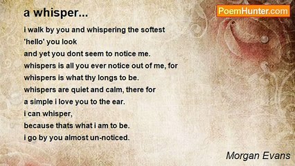 Morgan Evans - a whisper...