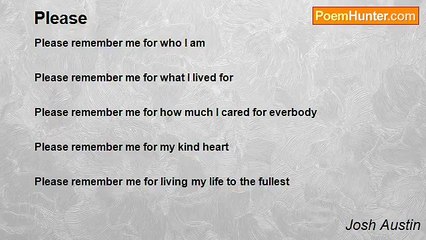 Josh Austin - Please