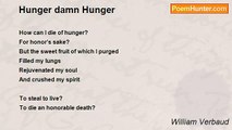 William Verbaud - Hunger damn Hunger