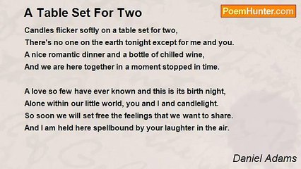 Daniel Adams - A Table Set For Two